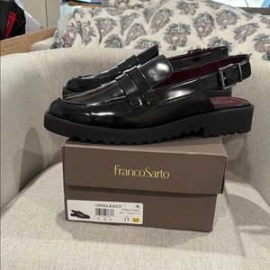 Franco Sarto Black Loafers